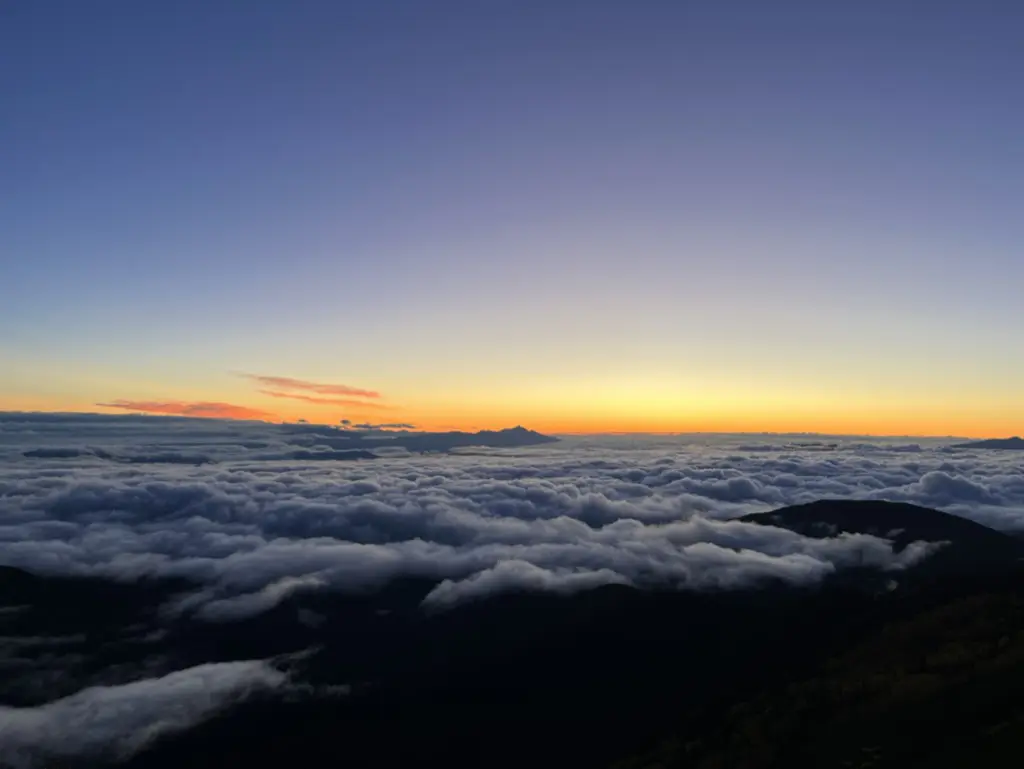 Sunrise towards to Matsumoto